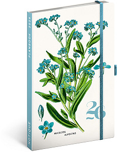 NOTIQUE Planbook diář/notes Herbář 2026, 13 x 21 cm