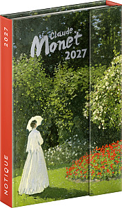 NOTIQUE Magnetic weekly planner Claude Monet 2027, 11 x 16 cm