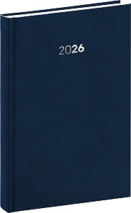 Diář 2026: Balakon - tmavěmodrý, denní, 15 x 21 cm
