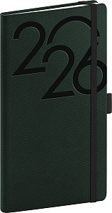 Diář 2026: Ajax - zelený, kapesní, 9 x 15,5 cm