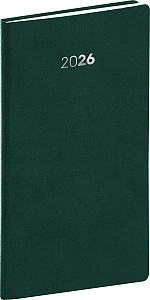 Diář 2026: Balakon - zelený, kapesní, 9 x 15,5 cm