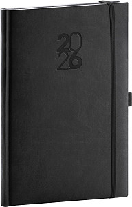 Diář 2026: Aprint Top - černý, týdenní, 15 x 21 cm