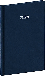 Diář 2026: Balakon - tmavěmodrý, týdenní, 15 x 21 cm