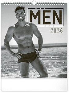 Kalendář 2024 nástěnný: Men, 30 × 34 cm