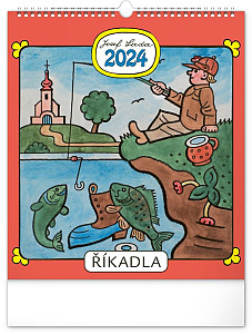 Nástěnný kalendář Josef Lada – Říkadla 2024, 30 × 34 cm