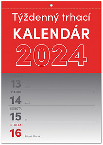 Nástěnný kalendár Trhací týždenný 2024 SK, A5