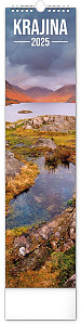 NOTIQUE Nástěnný kalendář Krajina 2025, 12 x 48 cm