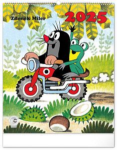 NOTIQUE Nástěnný kalendář Krteček 2025, 48 x 56 cm