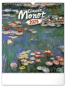 NOTIQUE Nástěnný kalendář Claude Monet 2025, 30 x 34 cm