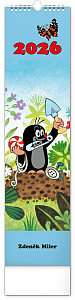 Kalendář 2026 nástěnný: Krteček - Krtko, 12 x 48 cm