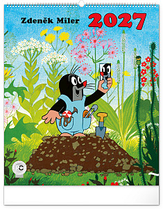 NOTIQUE Nástěnný kalendář Krteček 2027, 48 x 56 cm
