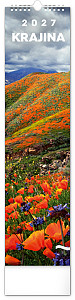 NOTIQUE Nástěnný kalendář Krajina 2027, 12 x 48 cm