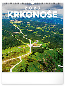 NOTIQUE Nástěnný kalendář Krkonoše 2027, 30 x 34 cm