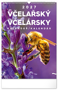 NOTIQUE Nástěnný kalendář Včelařský – Včelársky CZ/SK 2027, 33 x 46 cm