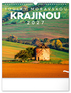 NOTIQUE Nástěnný kalendář Toulky moravskou krajinou 2027, 30 x 34 cm