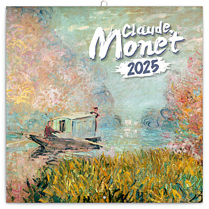 Kalendář 2025 poznámkový: Claude Monet, 30 × 30 cm