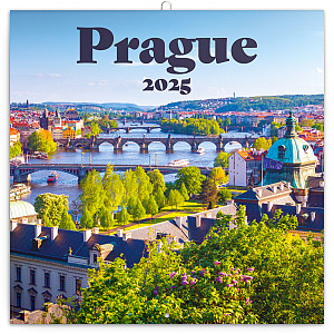 Kalendář 2025 poznámkový: Praha, 30 × 30 cm