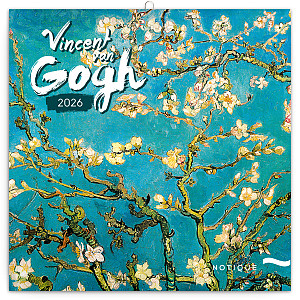 NOTIQUE Poznámkový kalendář Vincent van Gogh 2026, 30 x 30 cm
