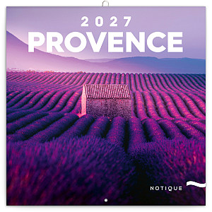 NOTIQUE Grid calendar Provence 2027, 30 x 30 cm