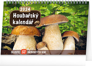 Stolní Houbařský kalendář 2024, 23,1 × 14,5 cm