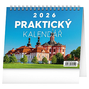 Kalendář 2026 stolní: Praktický kalendář s citáty, 16,5 x 13 cm