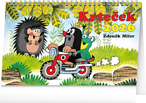 Kalendář 2026 stolní: Krteček, 23,1 x 14,5 cm