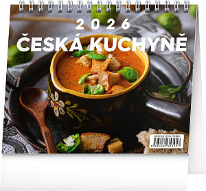 Kalendář 2026 stolní: Česká kuchyně, 16,5 x 13 cm