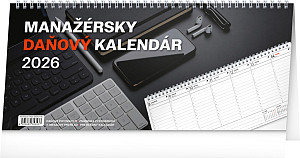 NOTIQUE Stolový kalendár Manažérsky daňový 2026, 33 x 14,5 cm