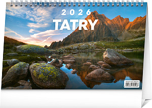 NOTIQUE Stolový kalendár Tatry 2026, 23,1 x 14,5 cm