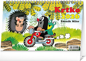 NOTIQUE Stolový kalendár Krtko 2026, 23,1 x 14,5 cm