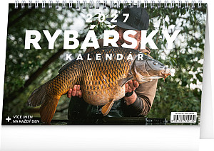 NOTIQUE Stolní Rybářský kalendář 2027, 23,1 x 14,5 cm