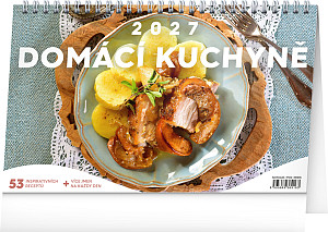 NOTIQUE Stolní kalendář Domácí kuchyně 2027, 23,1 x 14,5 cm