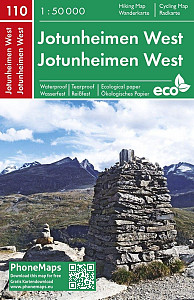 PhoneMaps 110 Jotunheimen západ 1:50 000 / Turistická mapa