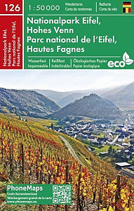PhoneMaps 126 Nationalpark Eifel, Hohes Venn 1:50 000 / Turistická mapa