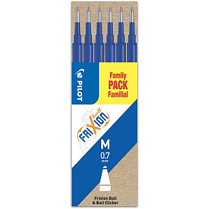 Pilot náplň do Rollerů FriXion Ball, 0.7, (M) střední, 6 ks