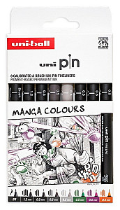 PIN Manga Colours, (0,5 mm/ 1,2 mm/ BR), mix barev