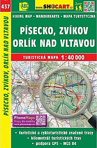 SC 437 Písecko, Zvíkov, Orlík nad Vltavou 1:40 000