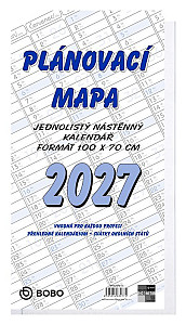 Plánovací roční mapa 2027, B1, skládaná
