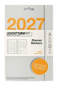Plánovací samolepky 2027, Monthly Planner, Stickers Medium A5 Notebooks, anglicky