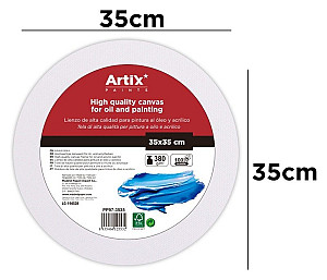 Plátno v rámu kulaté 35cm