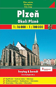 Plzeň mapa 1:16 000