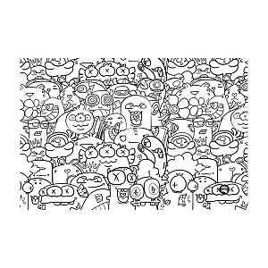 Podložka na stůl PP 60x44cm Monsters