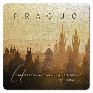 Podtácek - Prague Wherever you go. Carry Happiness With You