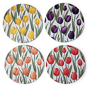 Podtácky 4ks - Tulipány