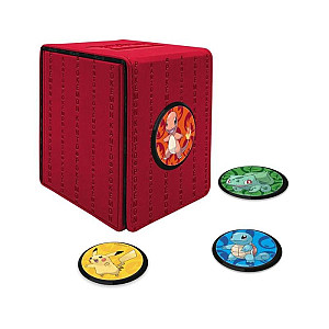 Pokémon UltraPRO: Kanto Alcove Click Deck Box - koženková krabička na karty