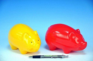 Pokladnička Prasátko plast 2 barvy