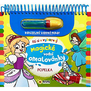 Popelka - Čti a vybarvuj Magické vodní omalovánky