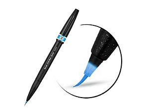 Popisovač Pentel Artist Brush - světle modrý