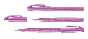 Popisovač Pentel Brush Sign Pen - růžovofialový