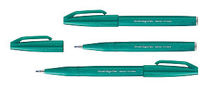 Popisovač Pentel Brush Sign Pen - tyrkysový